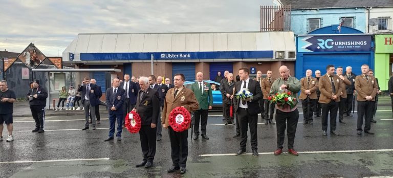 Shankill Somme Association Pays Tribute During The Bayardo Remembrance Service