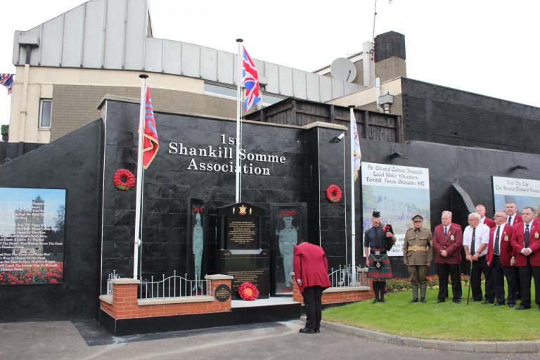 1st Shankill Somme Association Honours the 36th Ulster Division in Annual Remembrance Service 2015