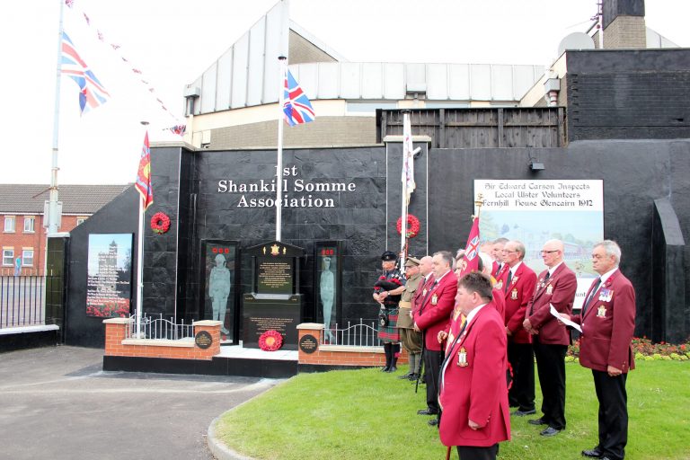 1st Shankill Somme Association Honours the 36th Ulster Division in Annual Remembrance Service 2015